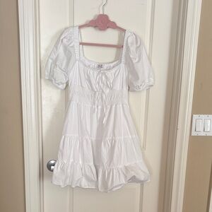 Elegant White Midi Dress